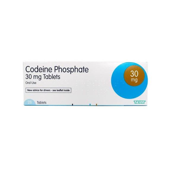 Codeine Phosphate 30mg 28 Tablets pain relief medicine UK